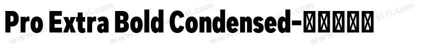 Pro Extra Bold Condensed字体转换